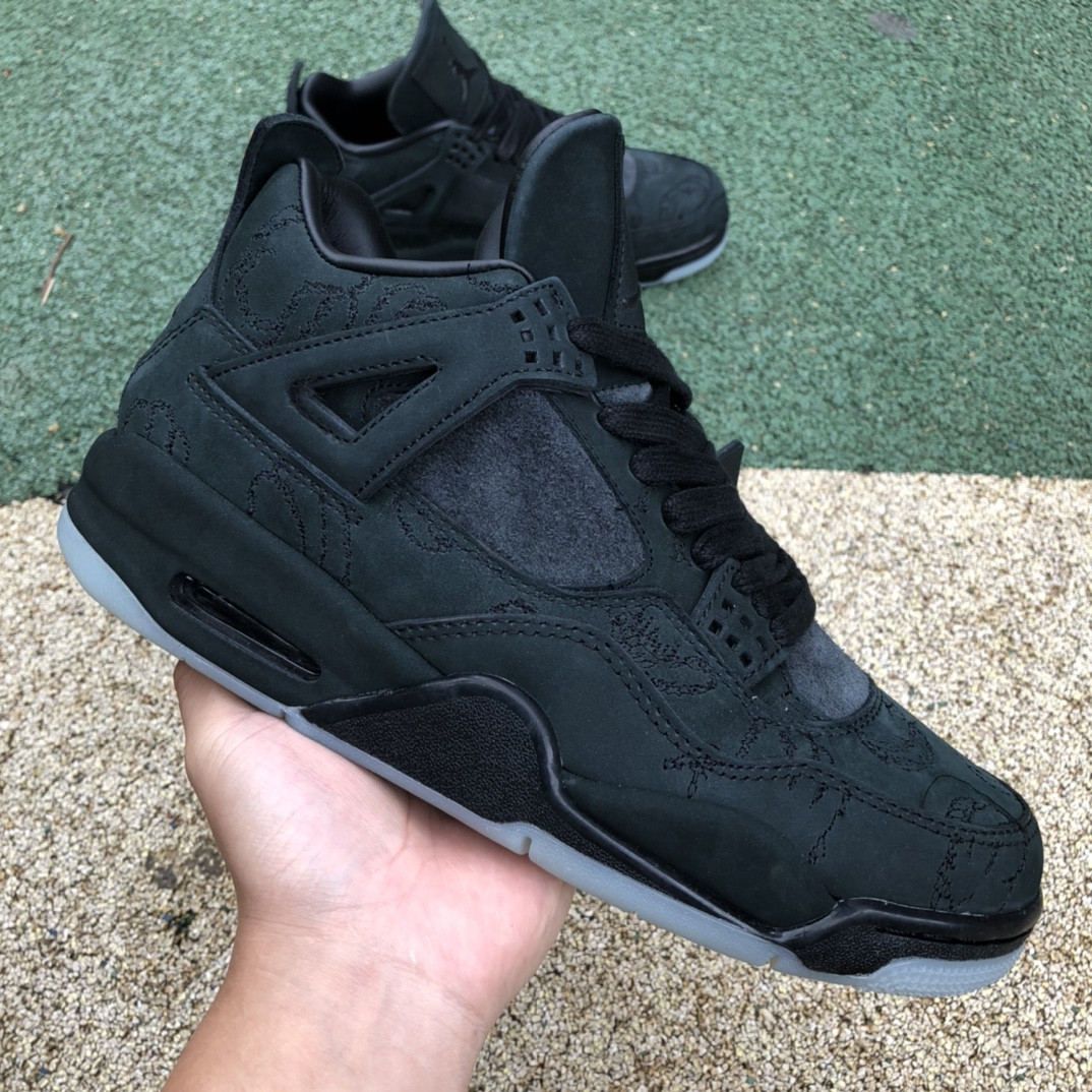 UA Jordan 4 Retro Kaws Black