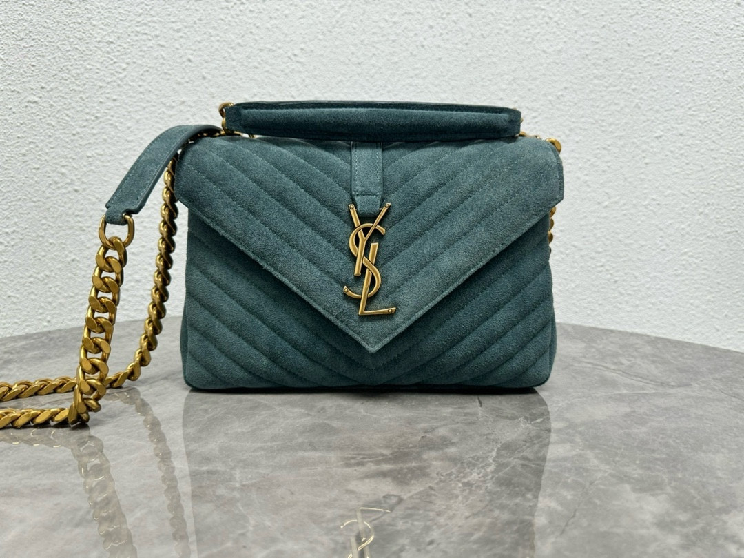 Y*L LOULOU QUILTED SUEDE 23x17x9cm