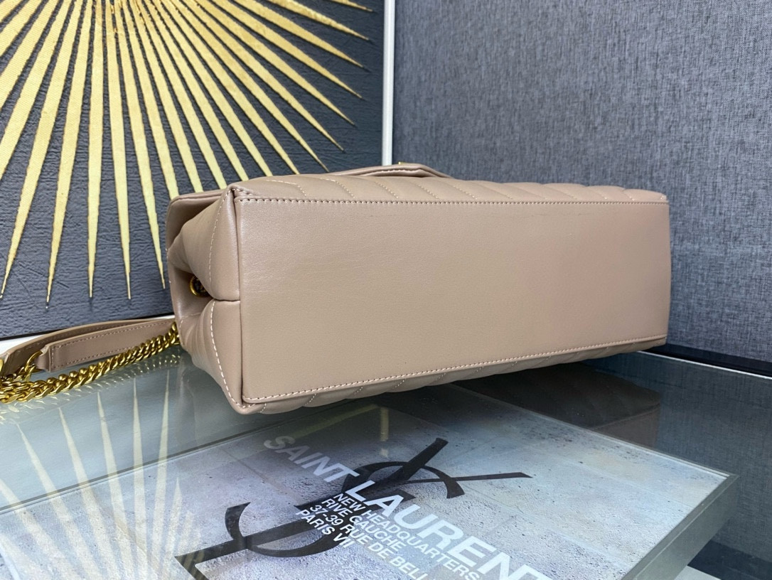 Y*L LOULOU QUILTED LEATHER 32x22x9cm