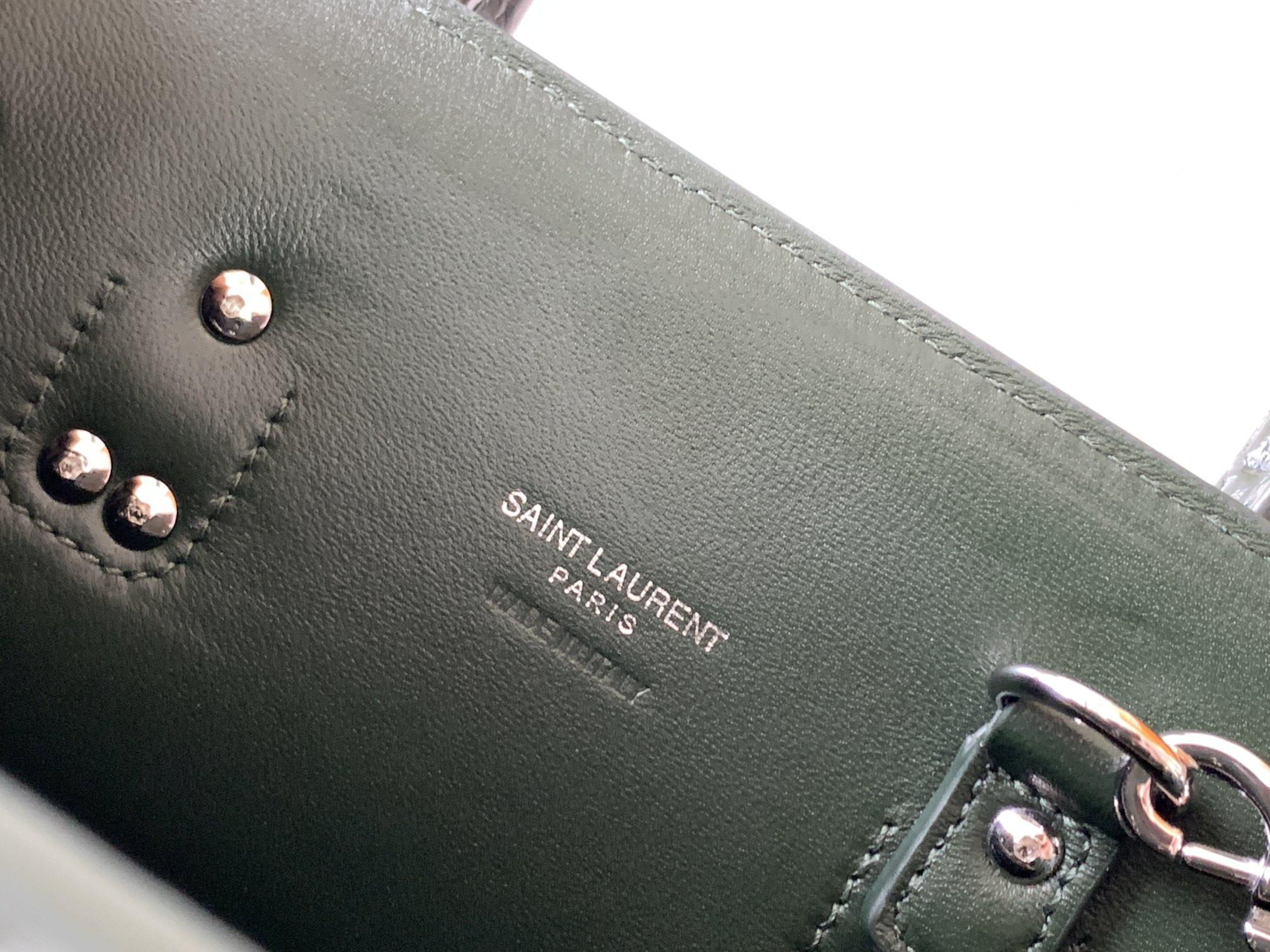 Y*L SAC DE JOUR IN EMBOSSED CROCODILE LEATHER - baby 26x13.5x12.5cm