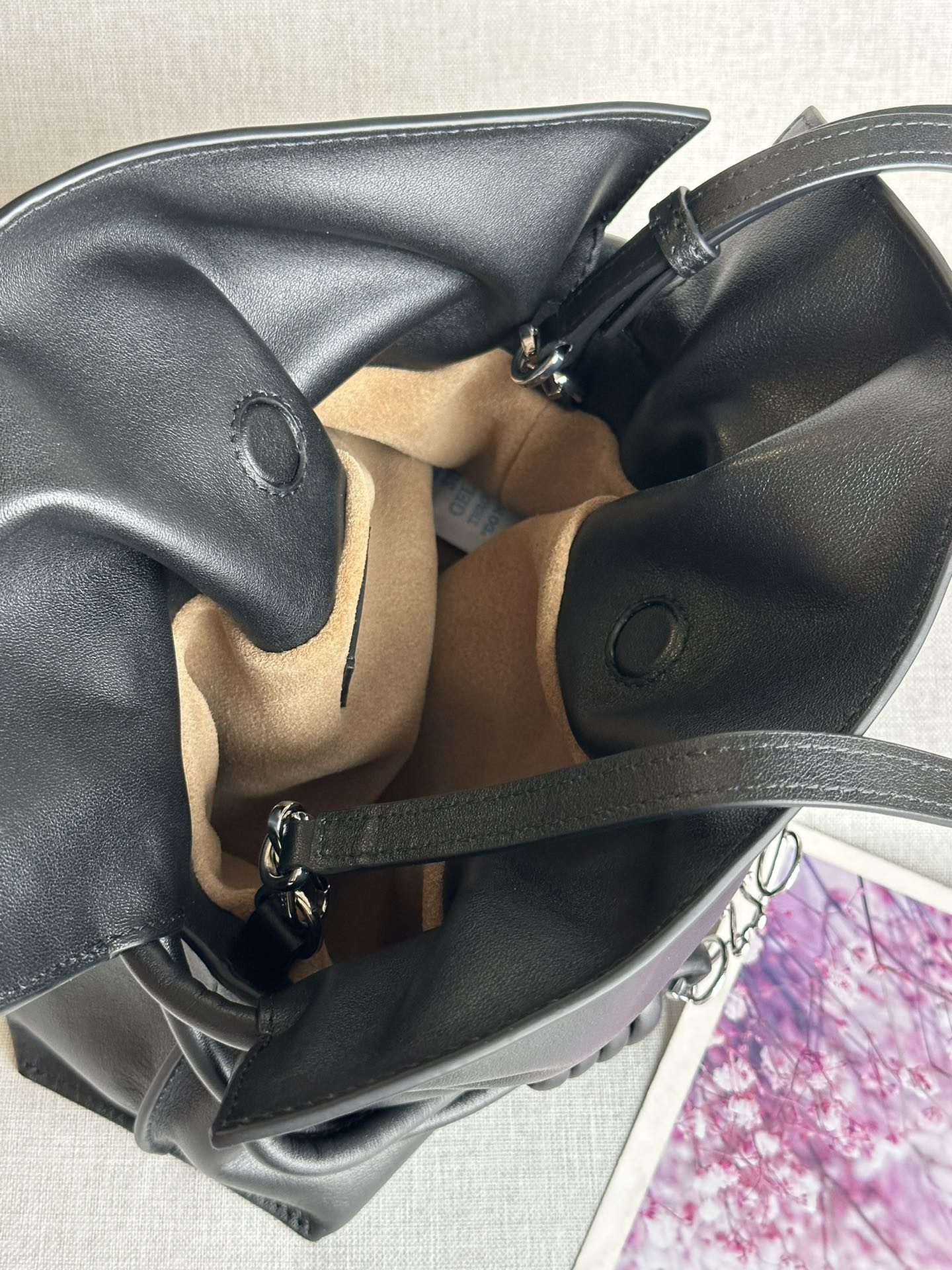 L0ew* Mini Flamenco clutch in nappa calfskin 23.9x9x18cm