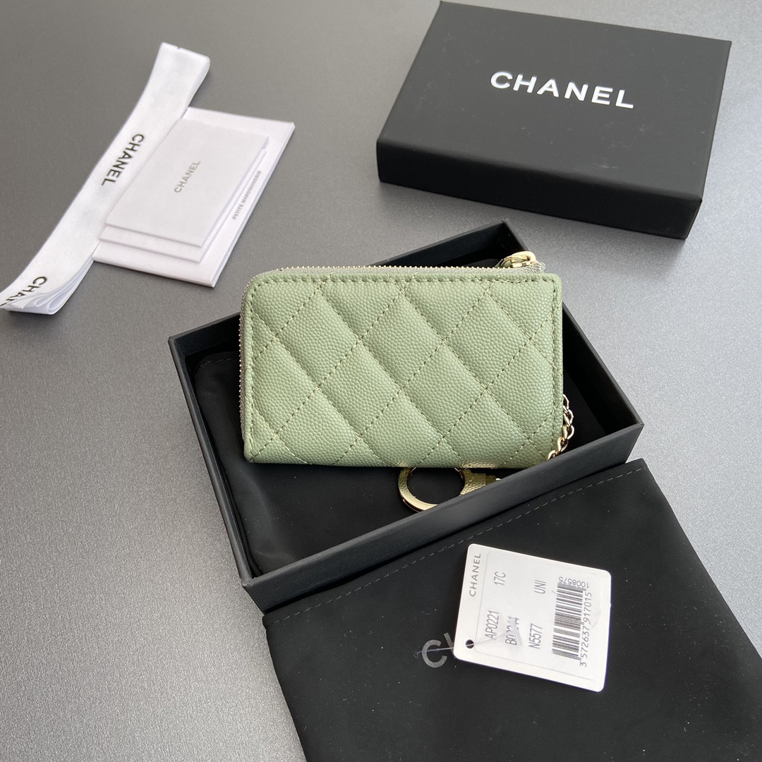 Ch*el Card holder 11.5×7.5×1.5cm