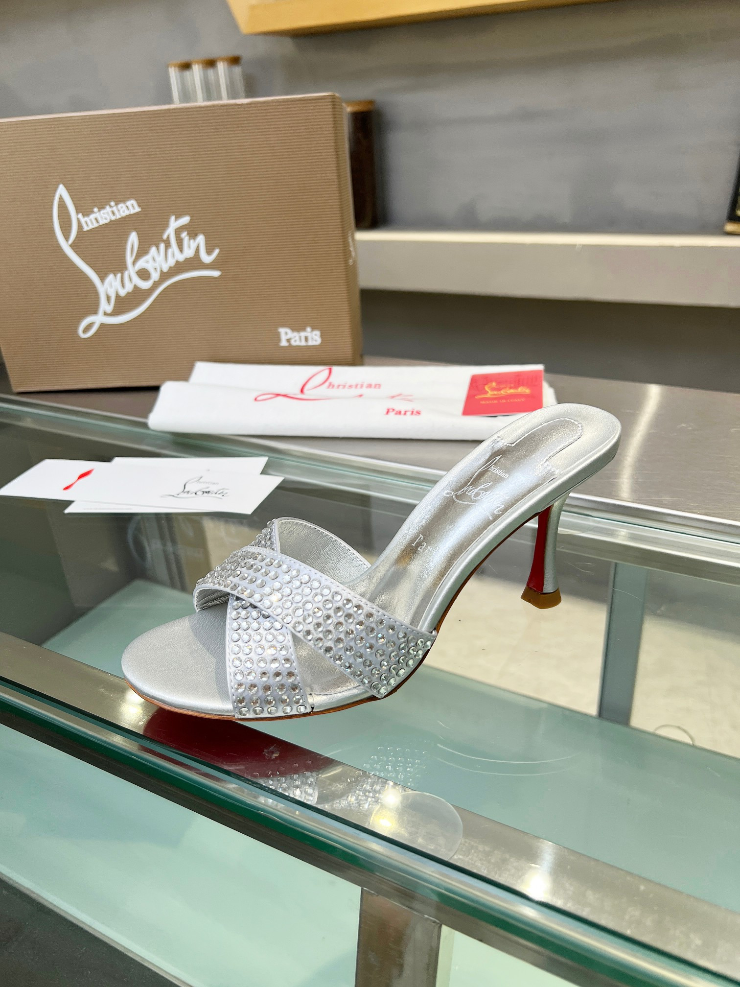 UA Ch**an Louboutin CL red-bottom shoes