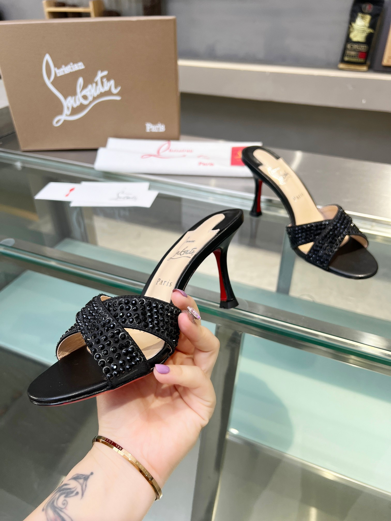 UA Ch**an Louboutin CL red-bottom shoes
