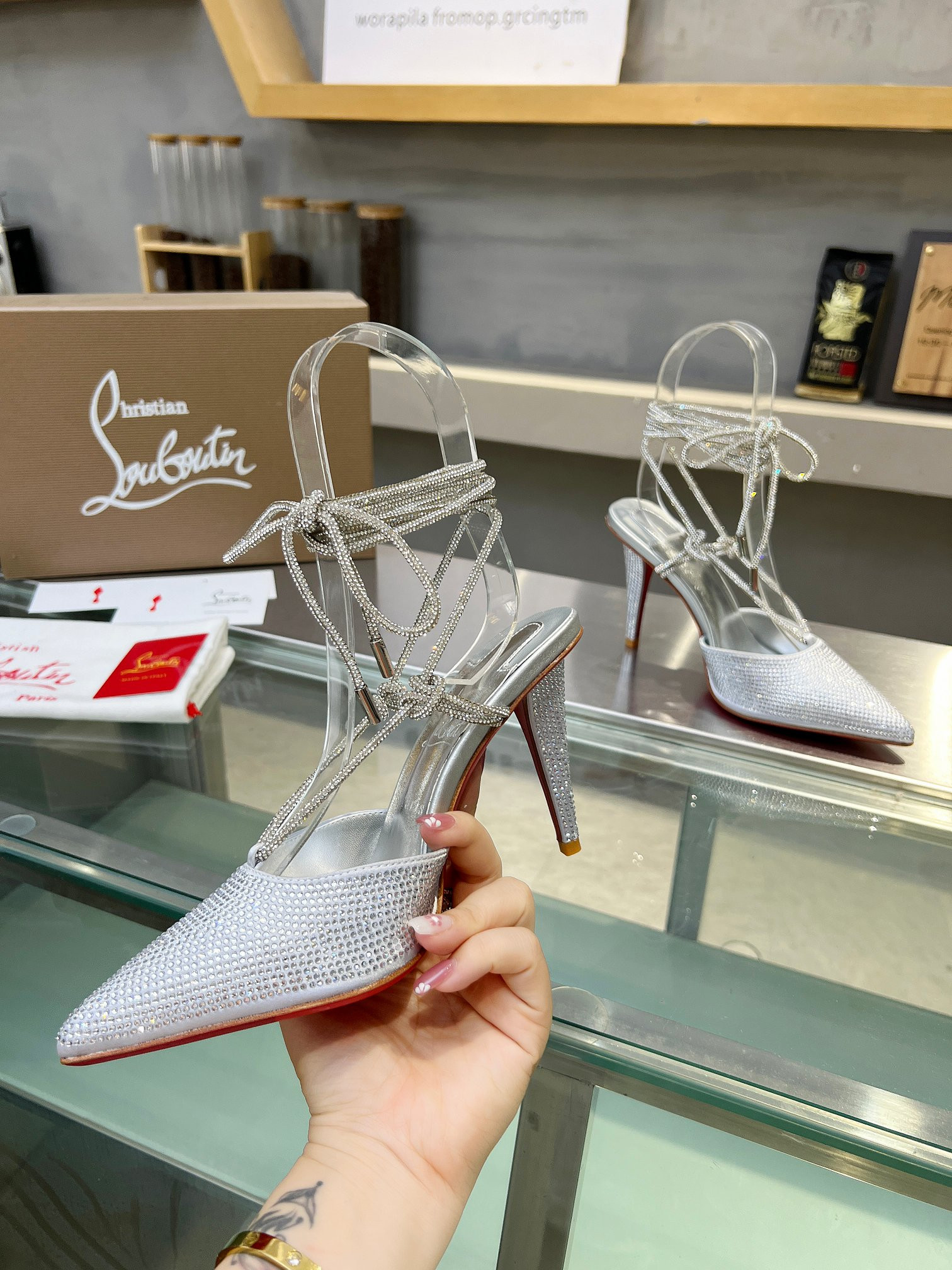 UA Ch**an Louboutin CL red-bottom shoes