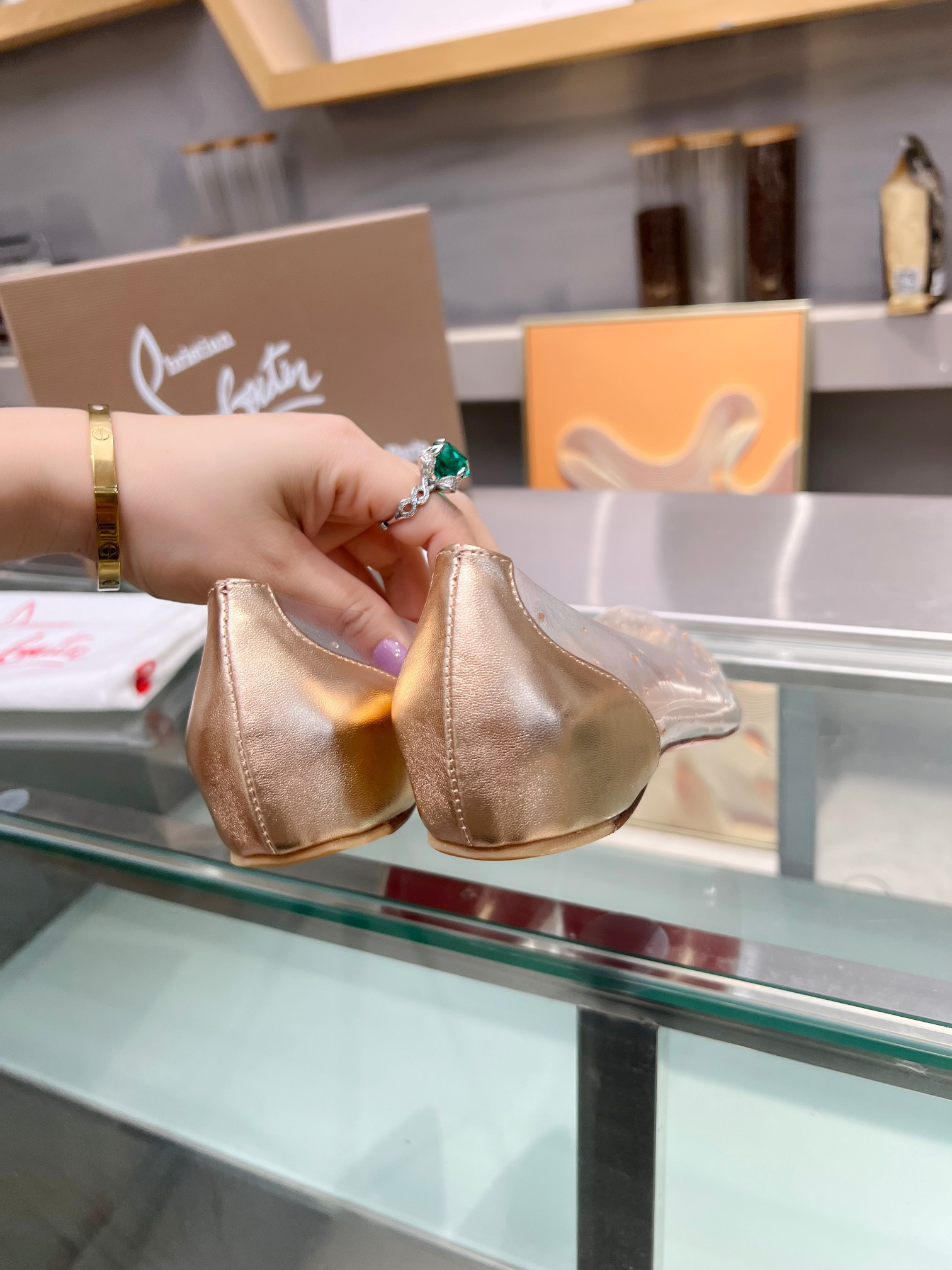 UA Ch**an Louboutin CL red-bottom shoes