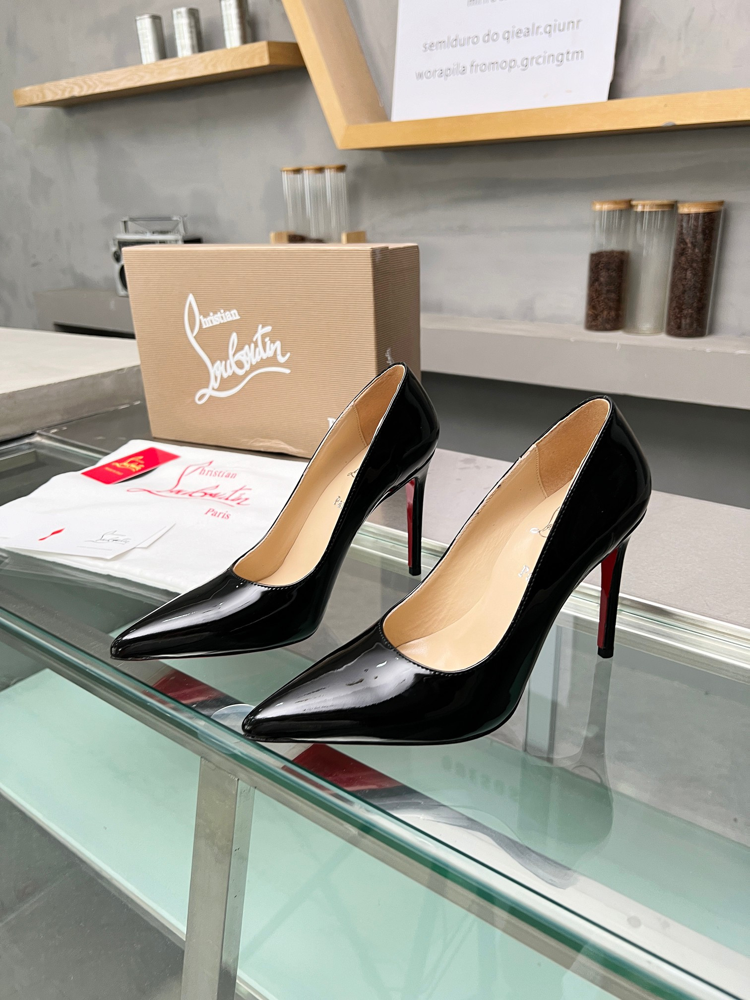 UA Ch**an Louboutin CL red-bottom shoes