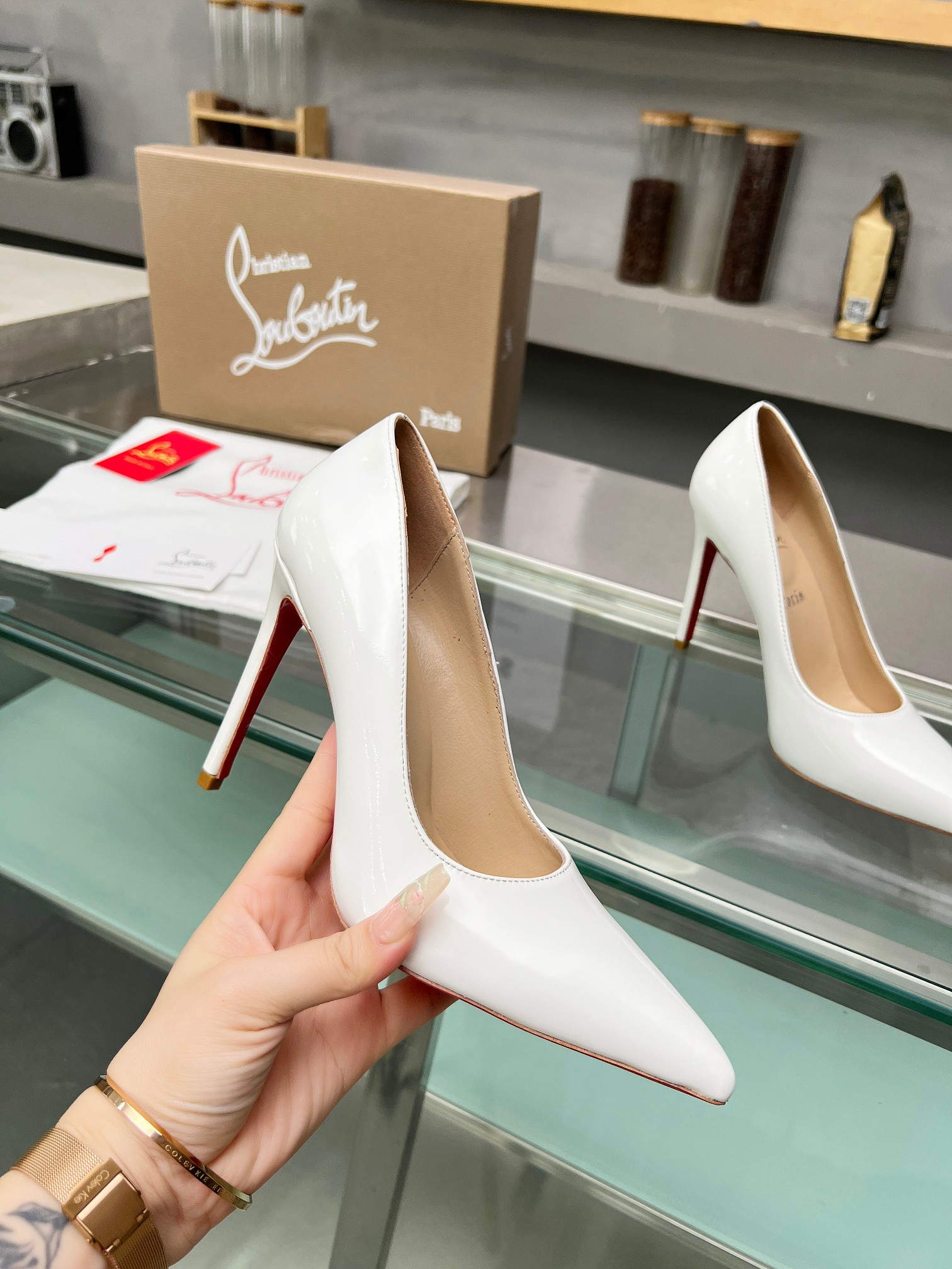 UA Ch**an Louboutin CL red-bottom shoes