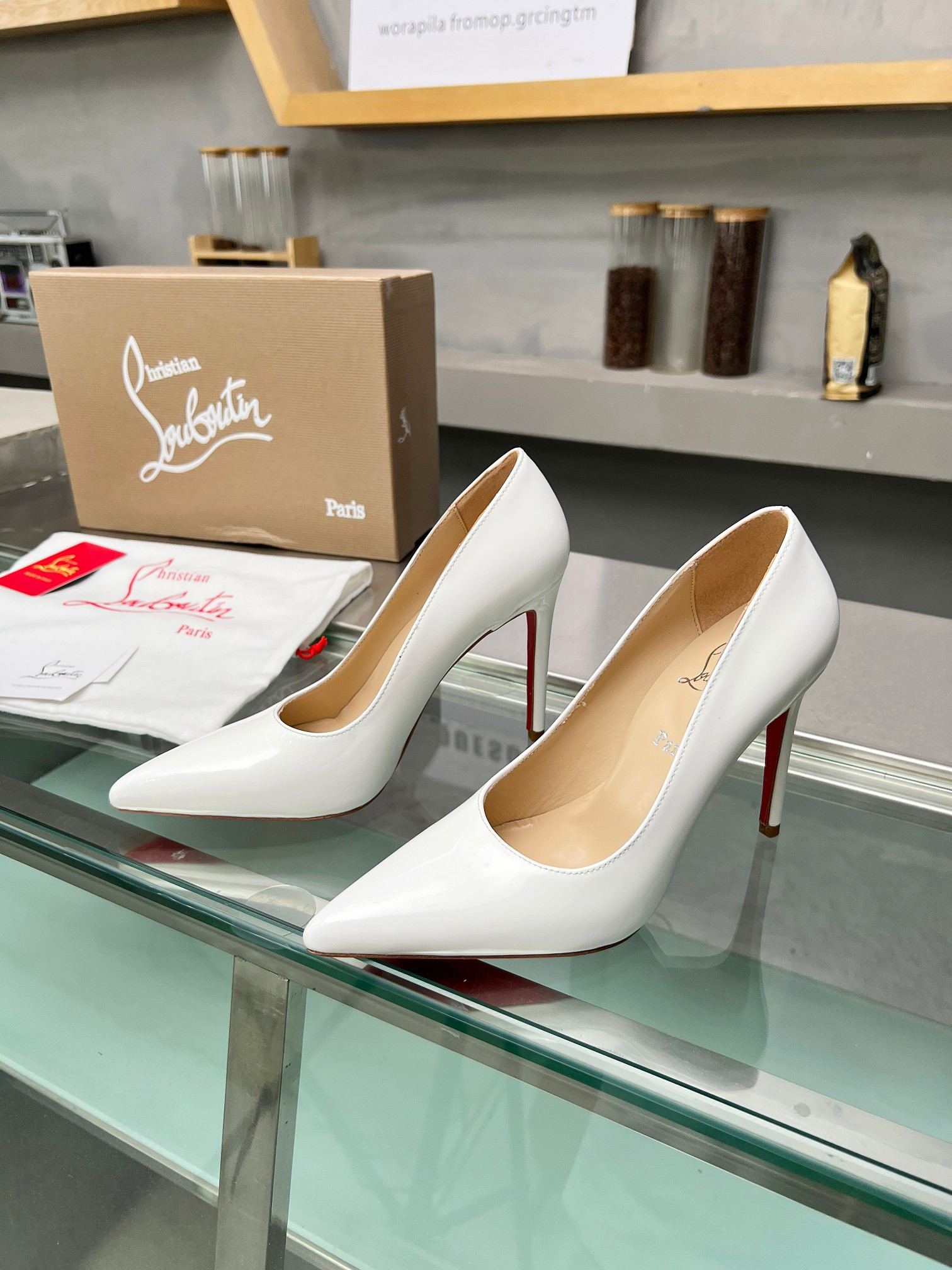UA Ch**an Louboutin CL red-bottom shoes