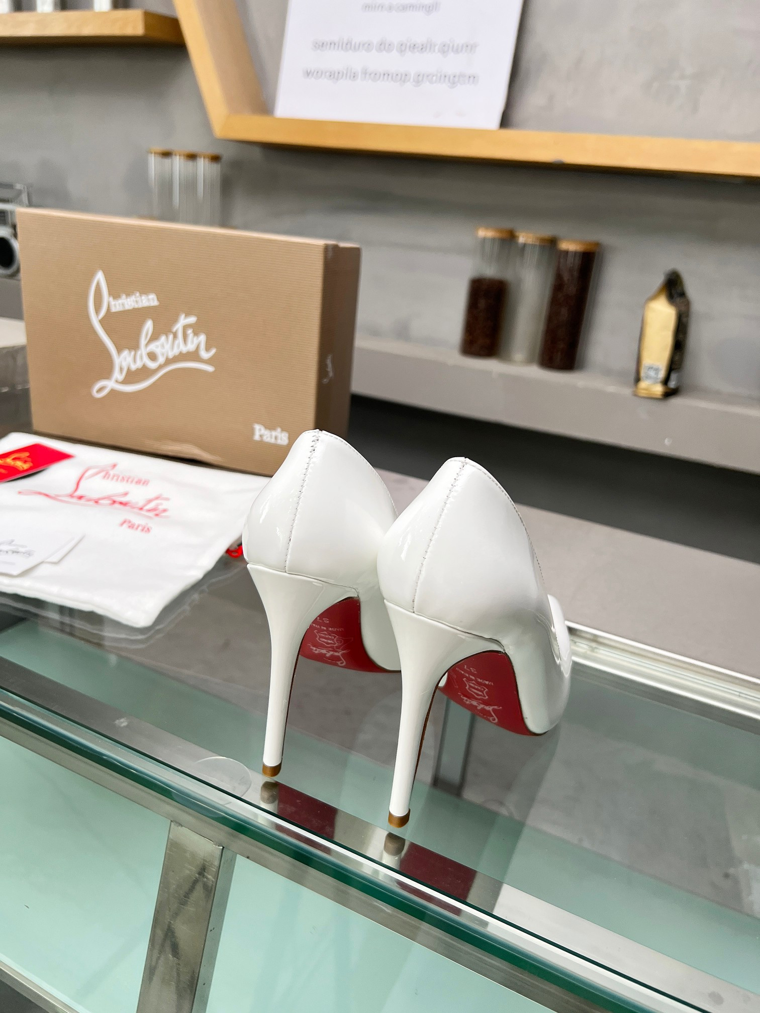 UA Ch**an Louboutin CL red-bottom shoes