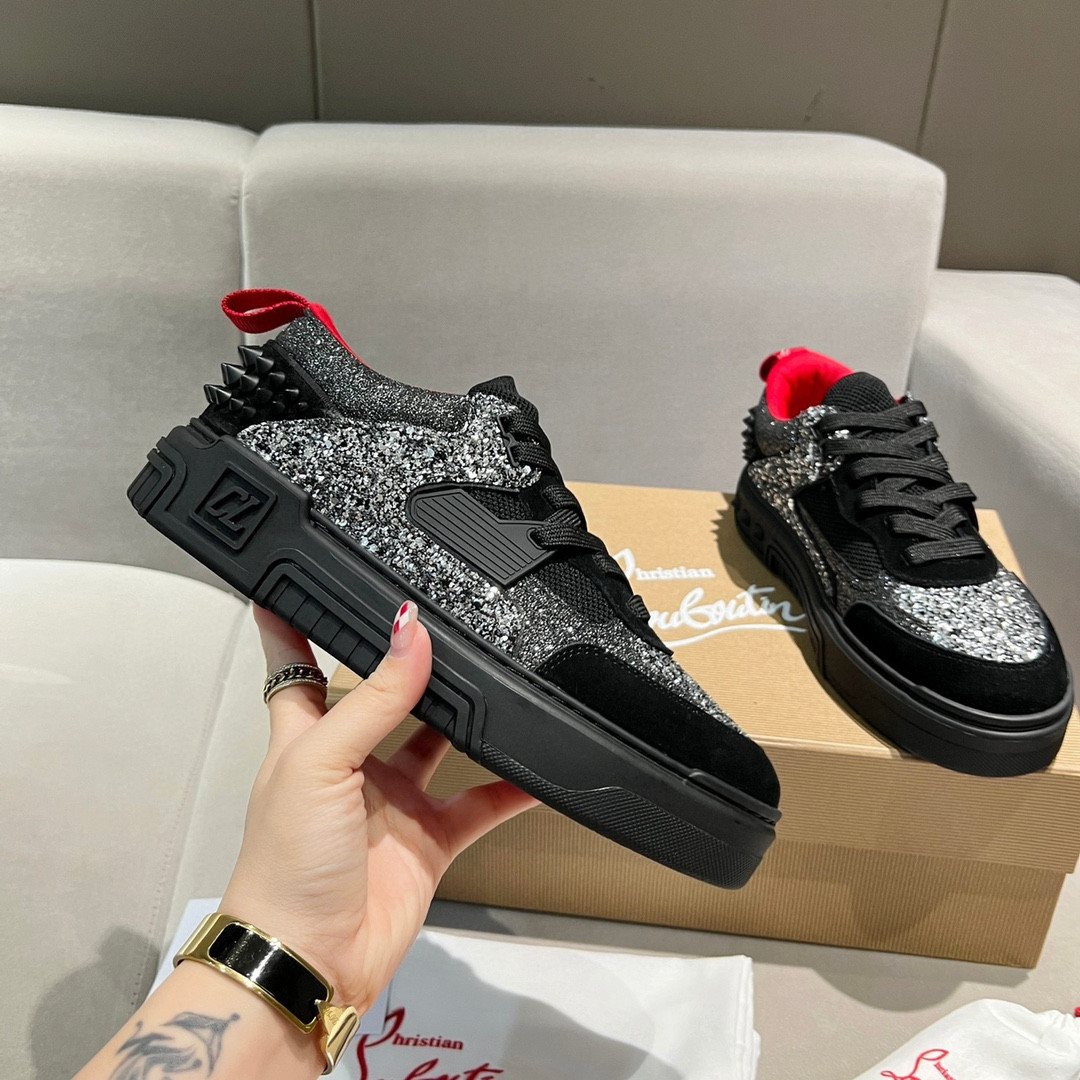 UA Ch**an Louboutin 2024 [New]ASTROLOUBI Unisex Thick-Soled Sneakers