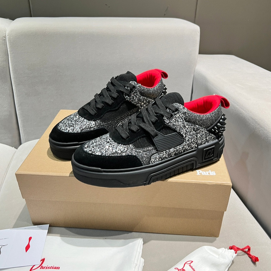 UA Ch**an Louboutin 2024 [New]ASTROLOUBI Unisex Thick-Soled Sneakers