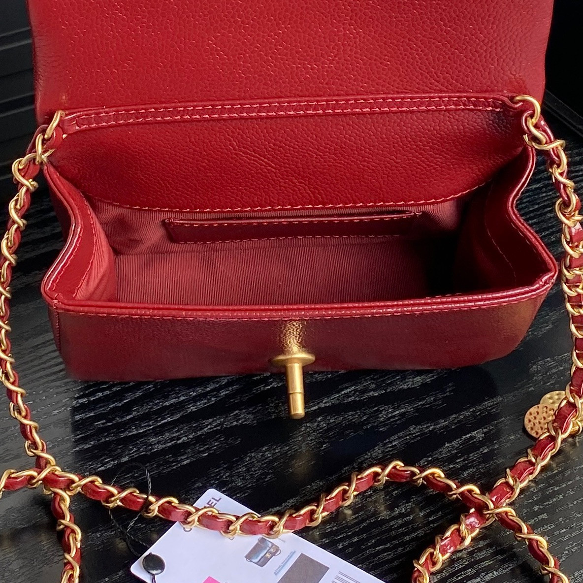 Ch*el MINI FLAP BAG 13×17.5×6cm