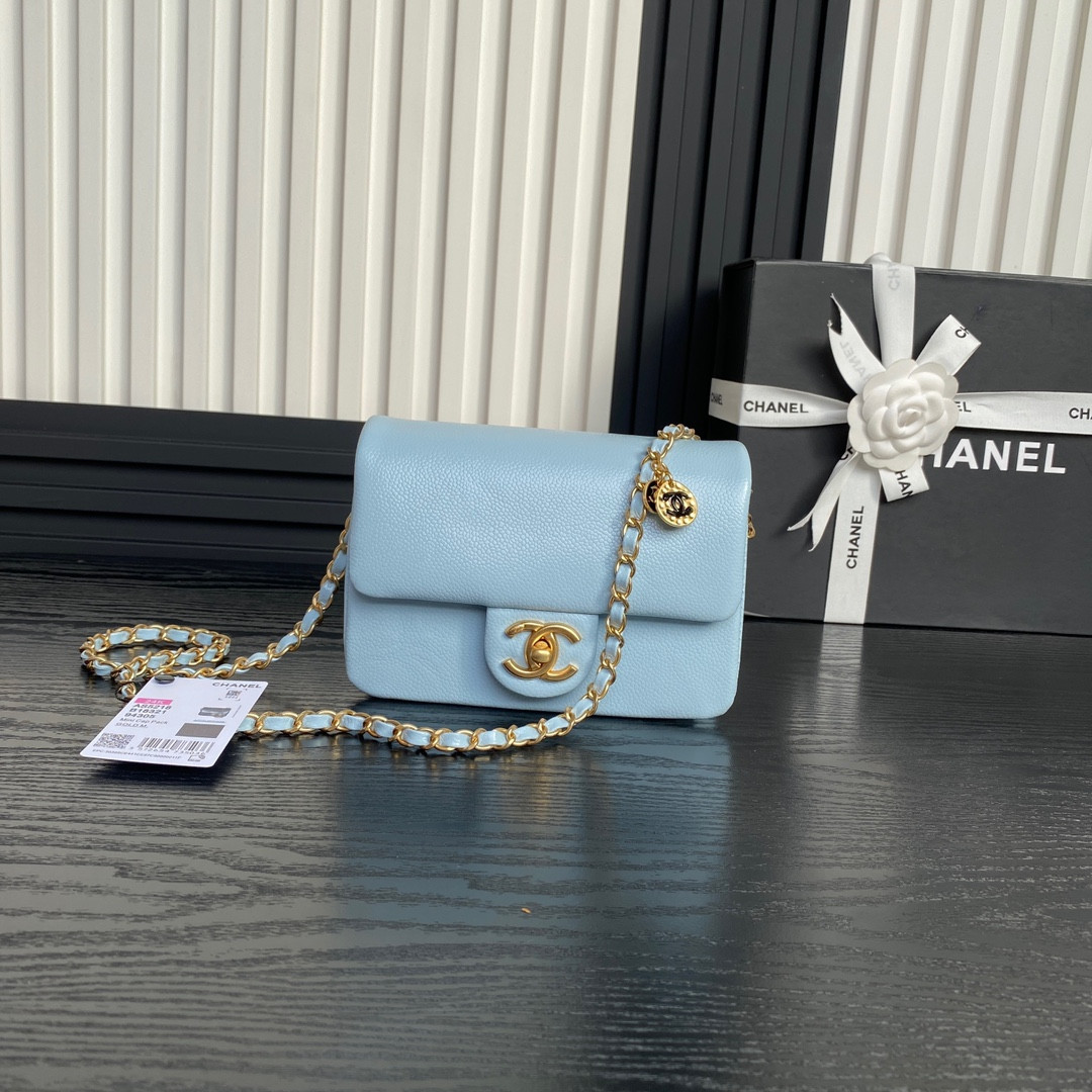 Ch*el MINI FLAP BAG 13×17.5×6cm