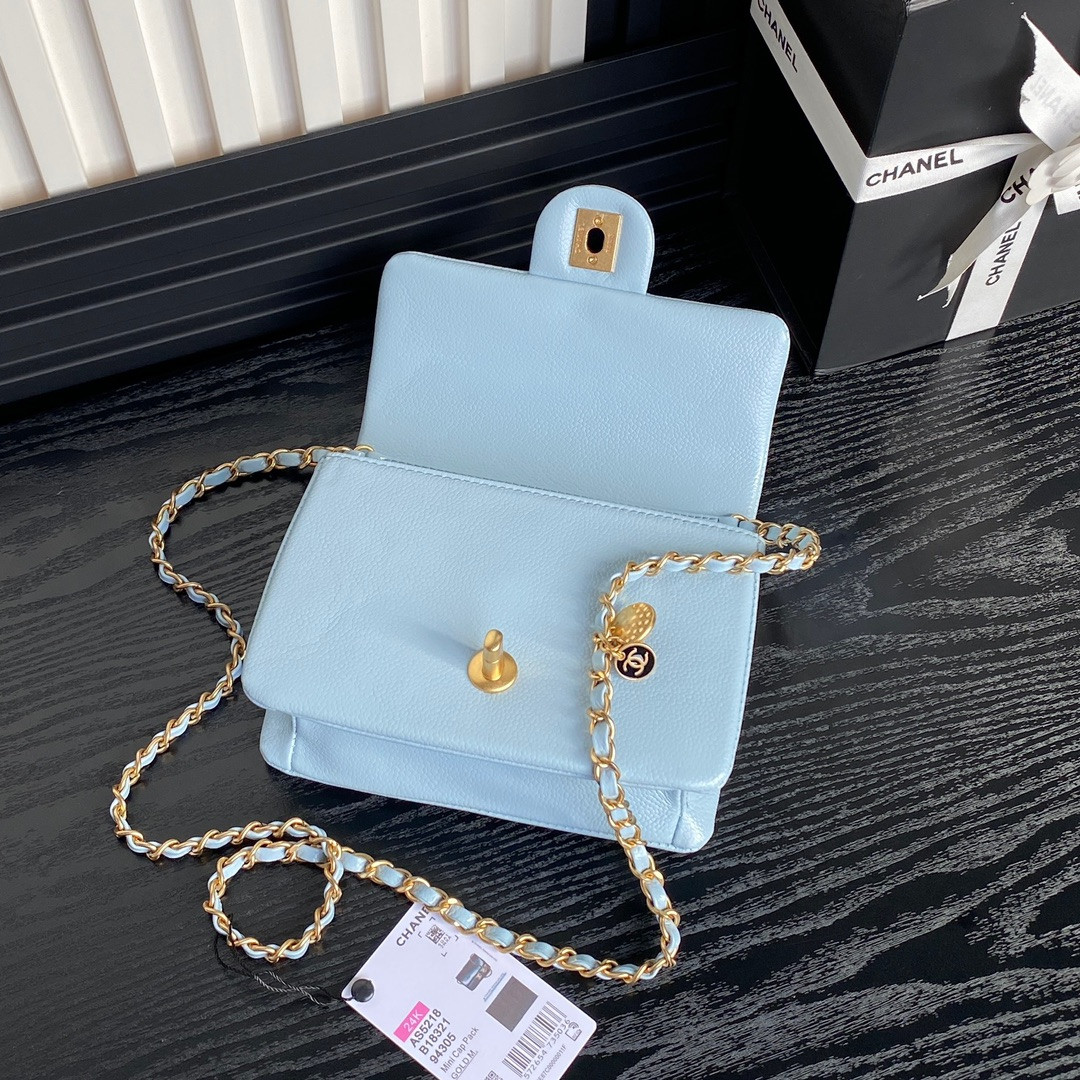 Ch*el MINI FLAP BAG 13×17.5×6cm