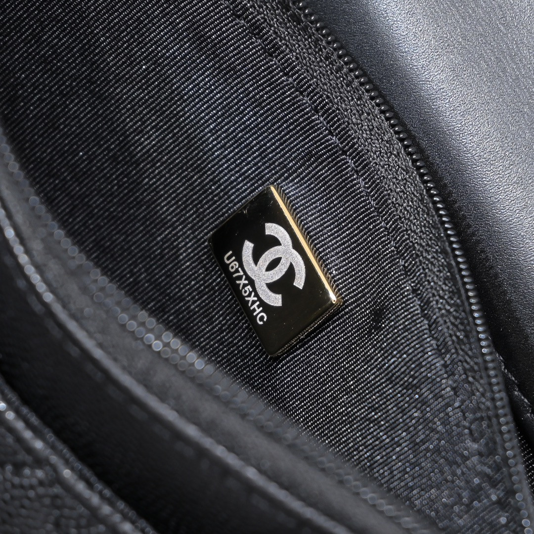 Ch*el WOC CLASSIC WALLET ON CHAIN 19cm