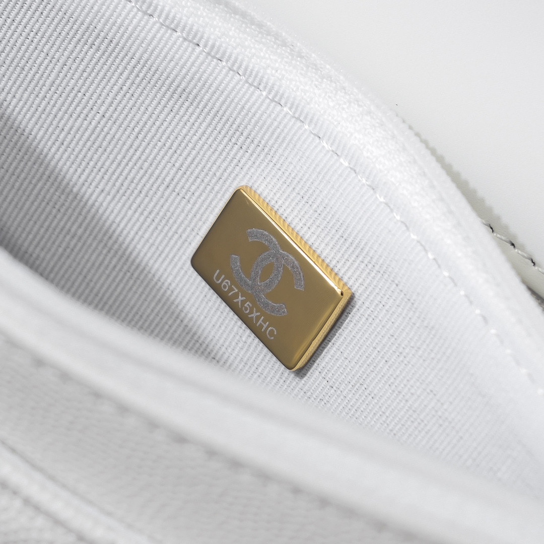 Ch*el WOC CLASSIC WALLET ON CHAIN 19cm