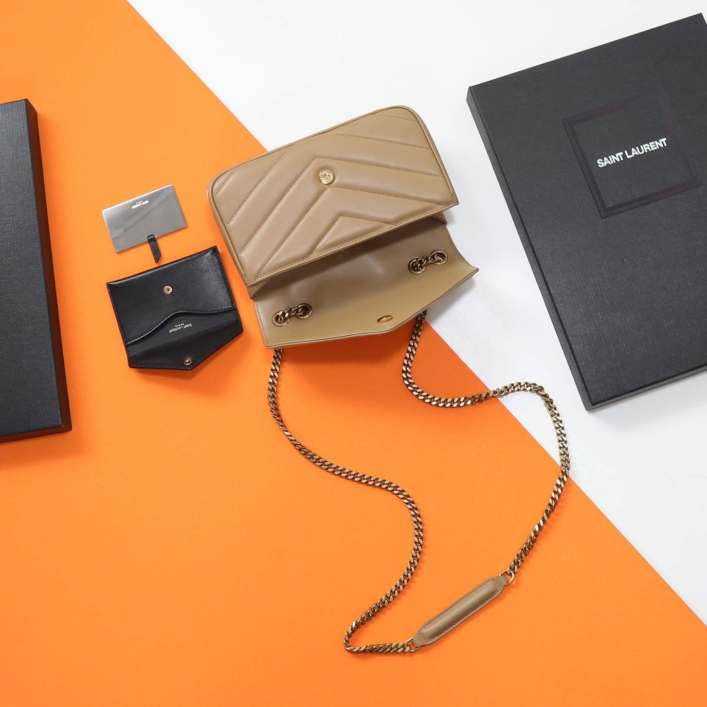 Y*L LOULOU small in MATELASSÉ lambskin 24x14x6cm