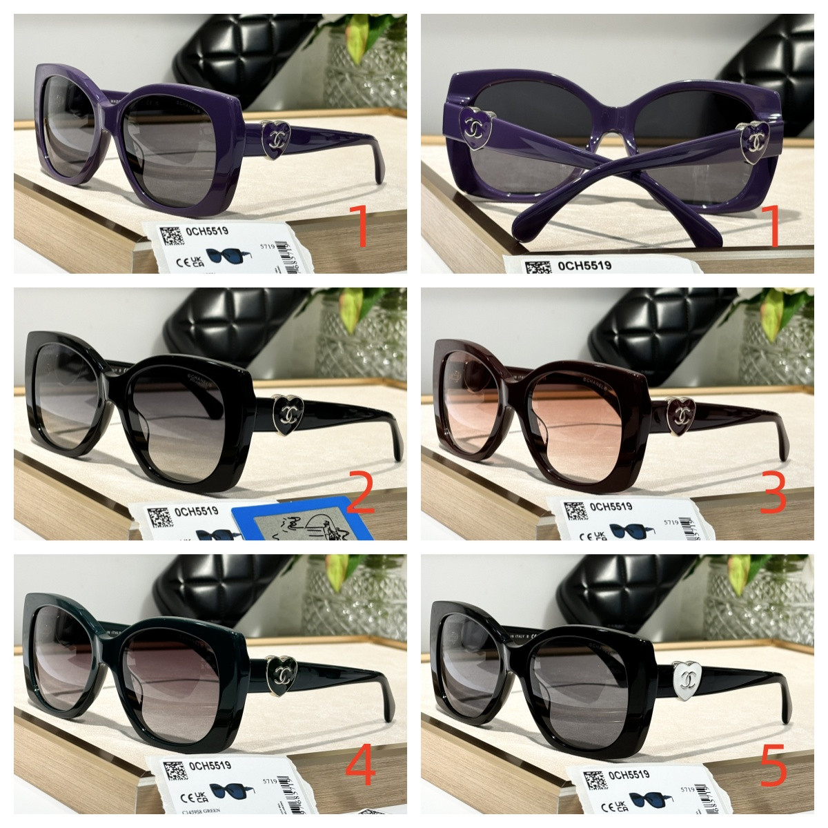 Ch*el Glasses 5519 55-17-140
