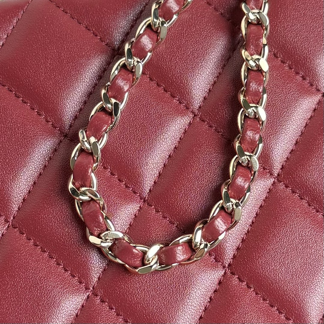 Ch*el Small Box Bag 12.5x18x6.5cm