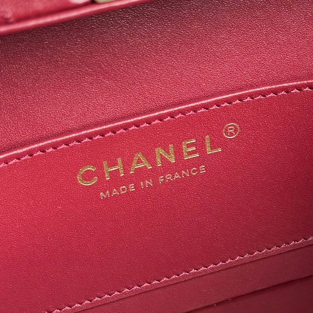 Ch*el Small Box Bag 12.5x18x6.5cm