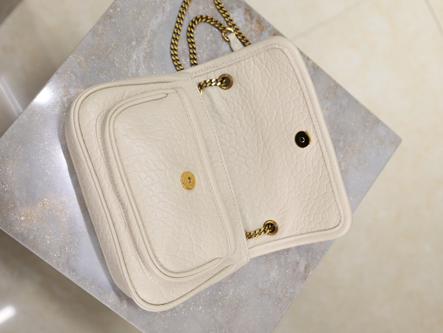 Y*L Niki Mini in grained lambskin 828736 12.5x18x5cm