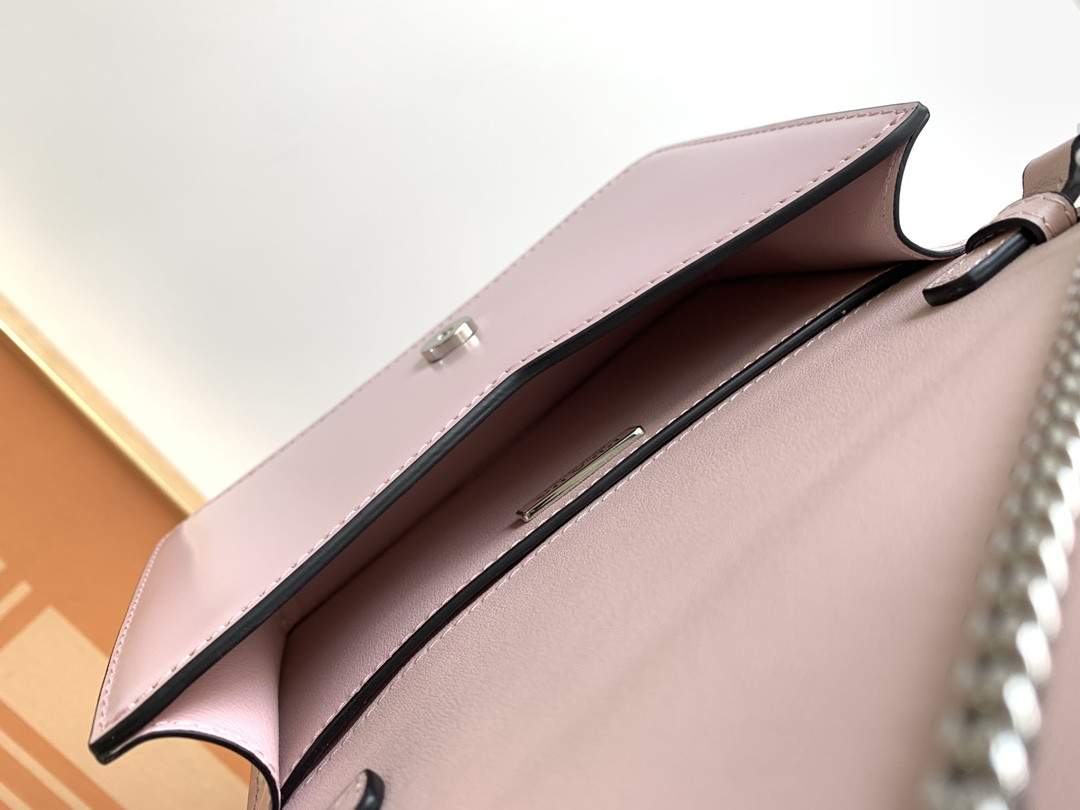 Pra*a Brushed Leather Shoulder Bag 17x 9.5x3.5cm