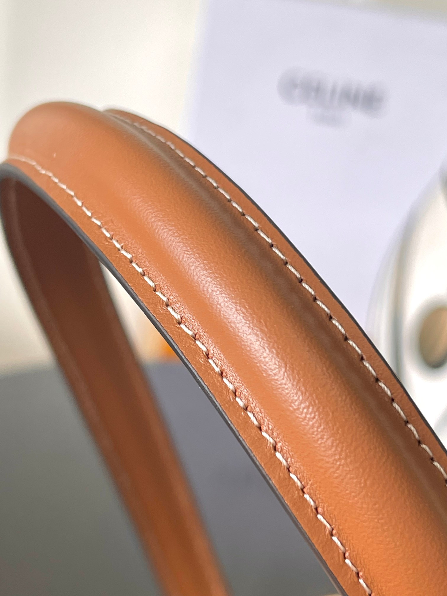 Ce**e TEEN GARANCE BAG IN WICKER AND NATURAL CALFSKIN 18.5x13.5x7cm