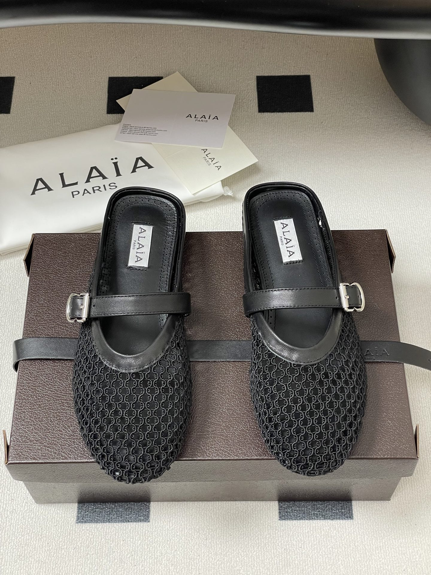 UA Alaia Flat Mules(Customized Size 7-10 days production time)