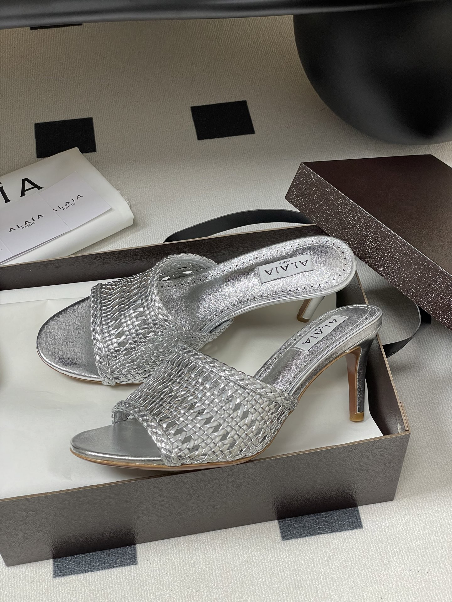 UA Alaia Heeled slippers 7cm Heel(Customized Size 7-10 days production time)