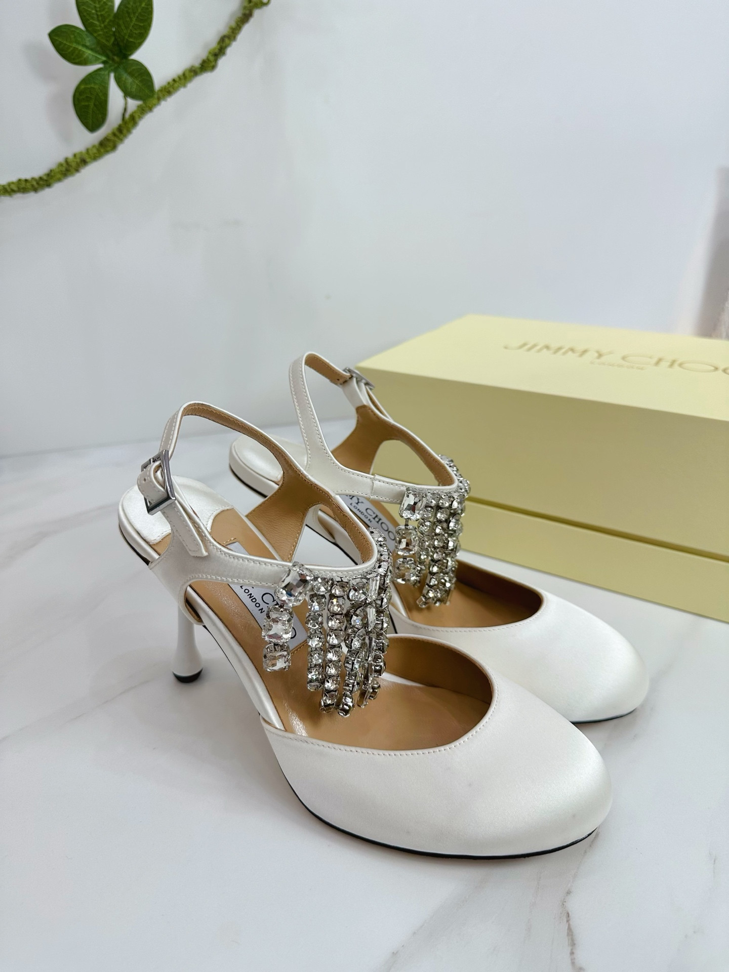 UA Ji*y Ch* Verity Glitter Slingbacks 8.5cm