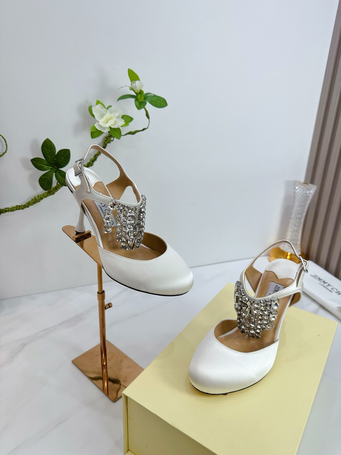 UA Ji*y Ch* Verity Glitter Slingbacks 8.5cm