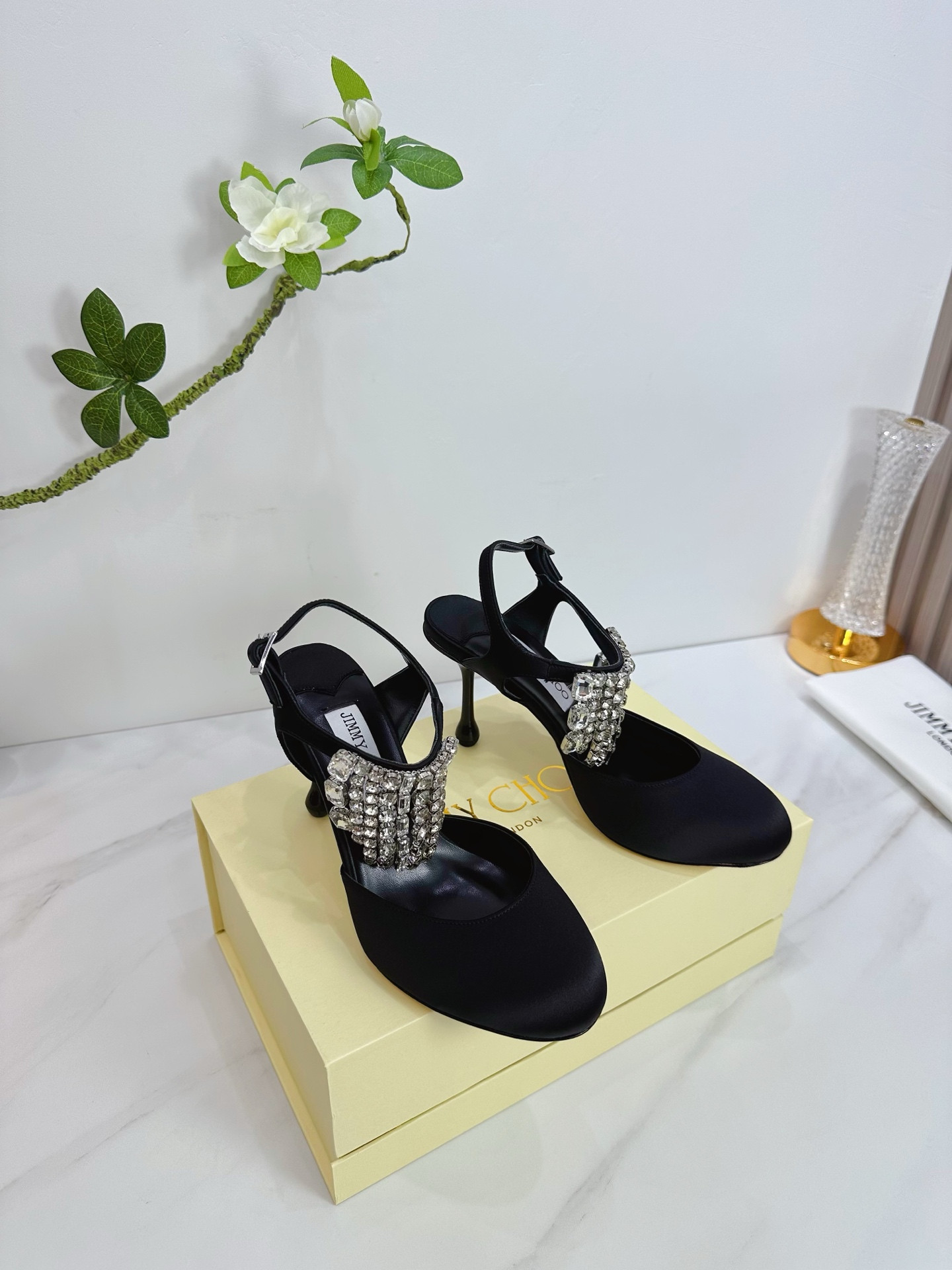 UA Ji*y Ch* Verity Glitter Slingbacks 8.5cm