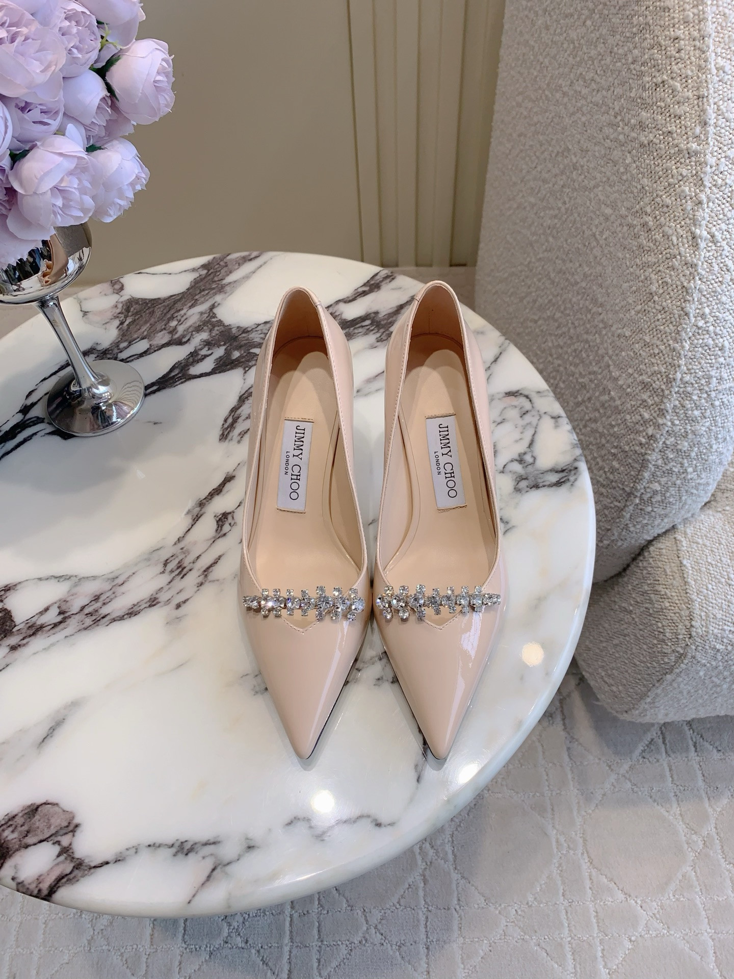 UA Ji*y Ch* Belinda Crystal-embellished Pumps 7.5cm