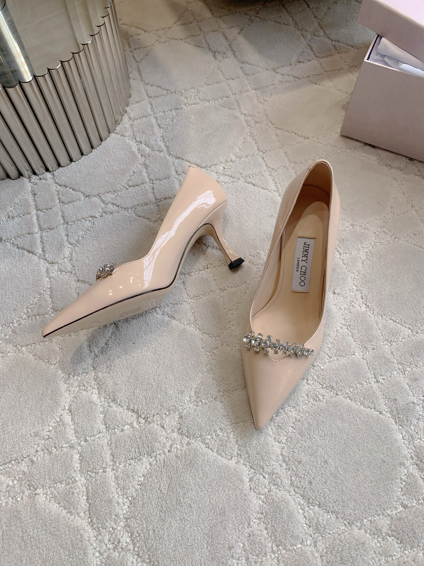 UA Ji*y Ch* Belinda Crystal-embellished Pumps 7.5cm